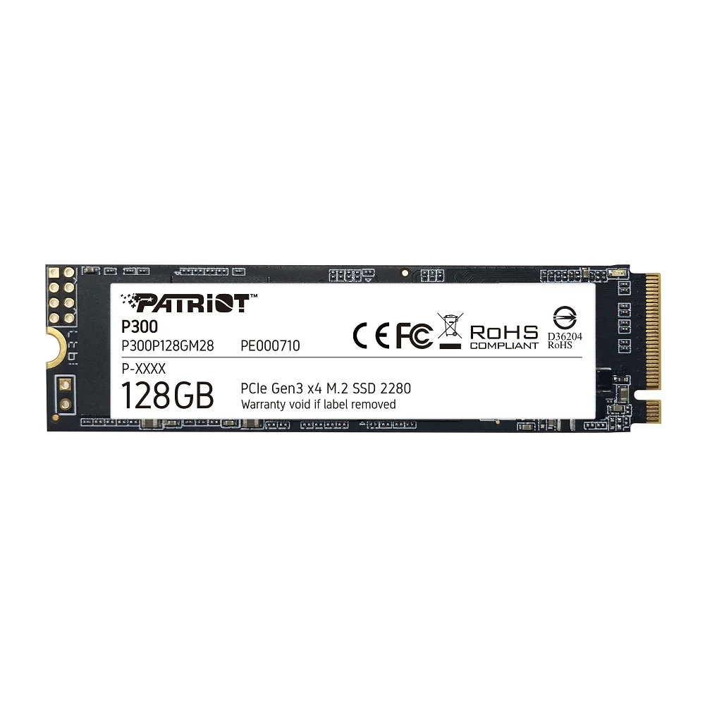 PATRIOT P300 M.2 2280 PCIe NVMe SSD MEGHAJTÓ 1600/600 MB/s 128GB