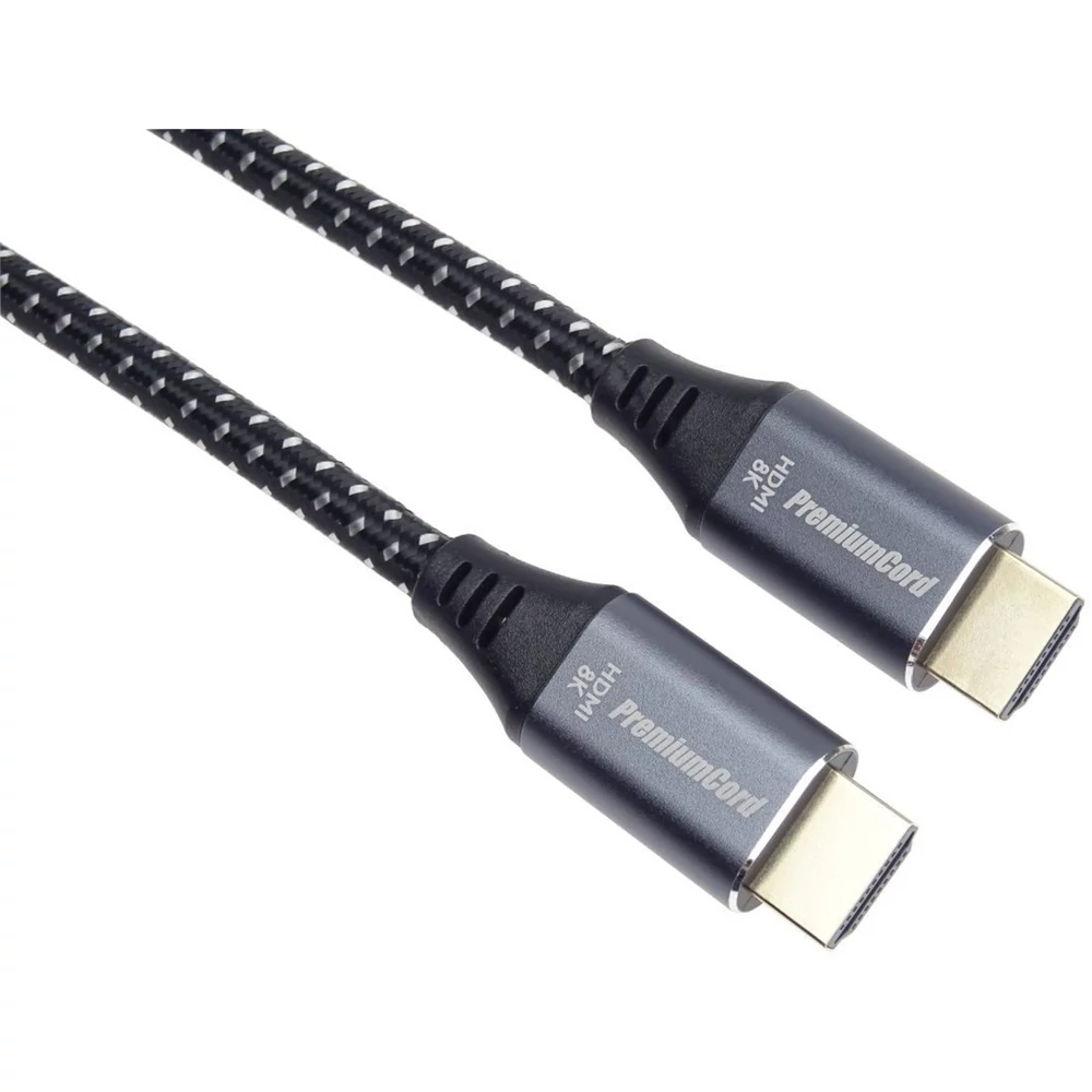 PREMIUMCORD ULTRA HDMI 2.1 HIGH SPEED + ETHERNET 8K@60Hz-4K@120Hz ARANYOZOTT HDMI KÁBEL 3m