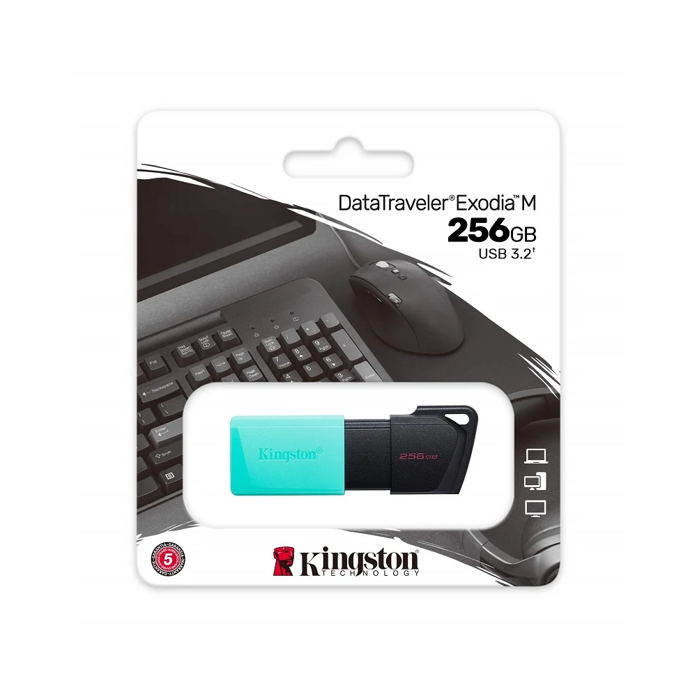 KINGSTON DATATRAVELER EXODIA M USB 3.2 GEN 1 PENDRIVE 256GB