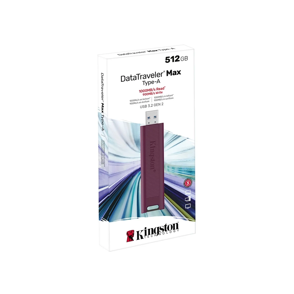 KINGSTON DATATRAVELER MAX USB-A 3.2 GEN 2 PENDRIVE 512GB (1000/900 MB/s)