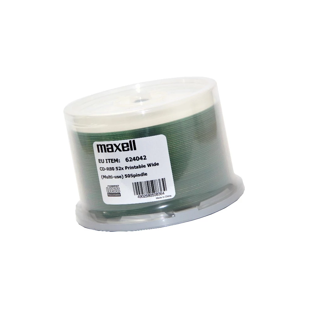 MAXELL CD-R 52X FULL NYOMTATHATÓ NO ID CAKE (50)