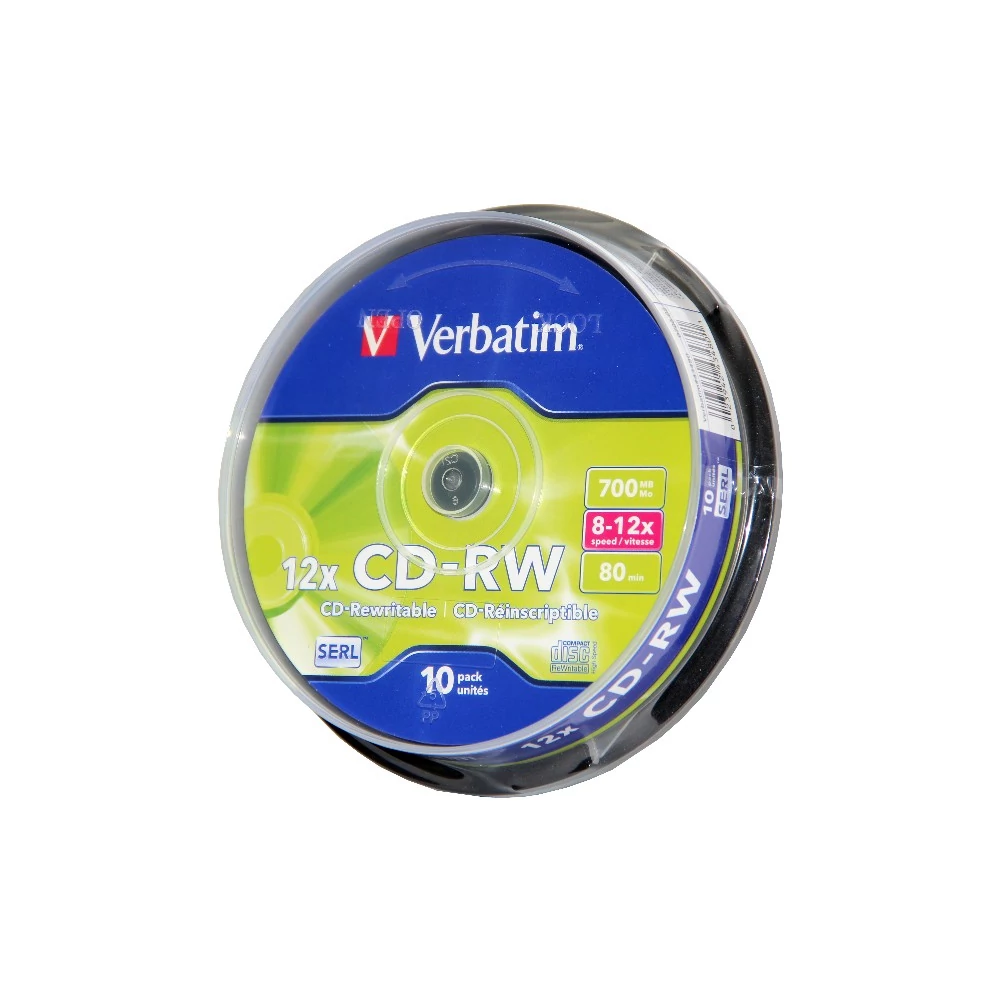 VERBATIM CD-RW 12X CAKE (10)