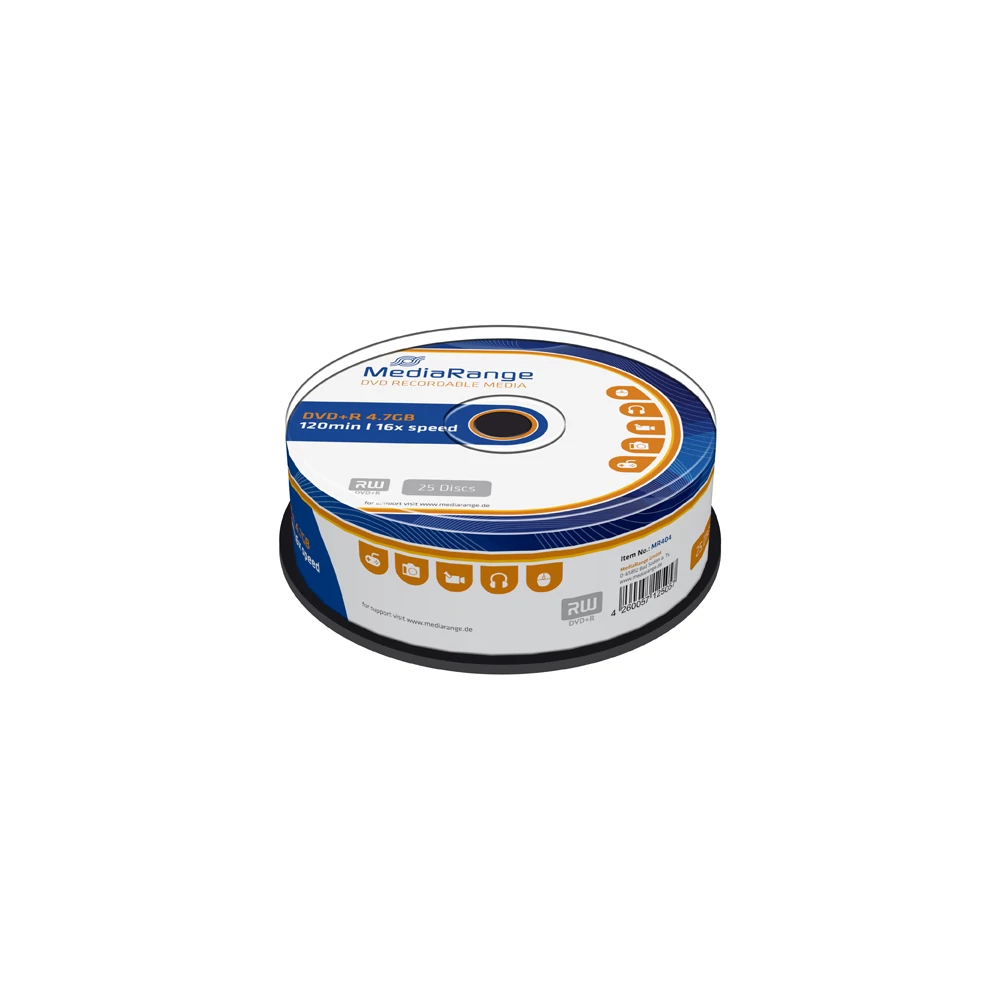 MEDIARANGE DVD+R 16X CAKE (25) MR404