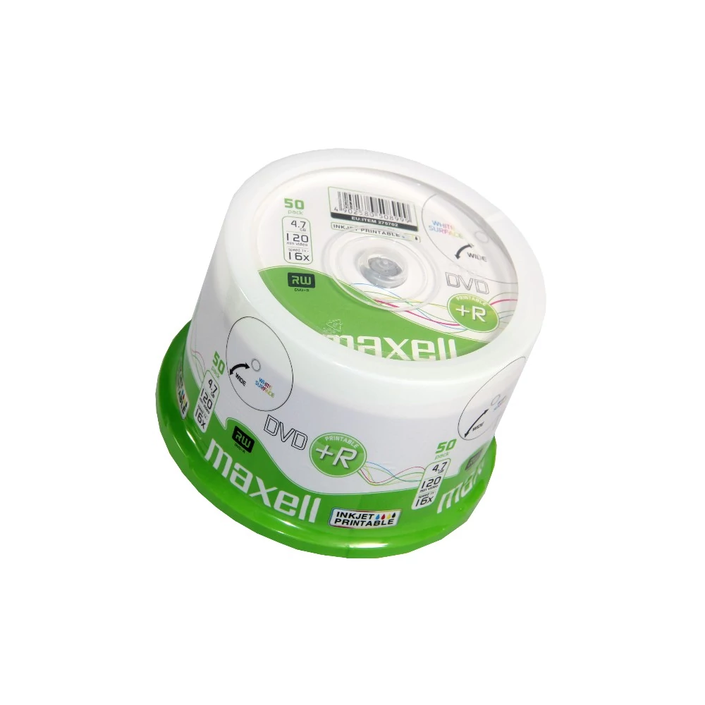 MAXELL DVD+R 16X FULL NYOMTATHATÓ CAKE (50)