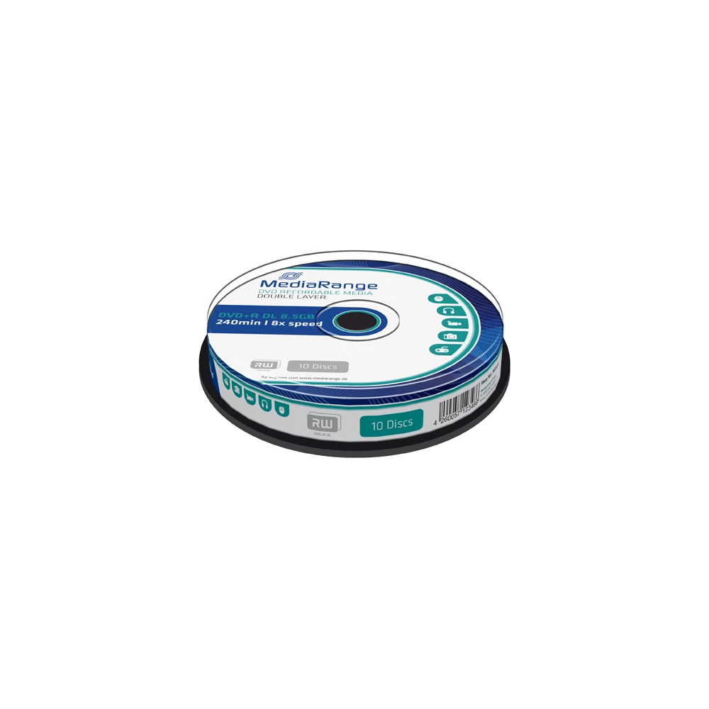 MEDIARANGE DVD+R 8X DL CAKE (10) MR466