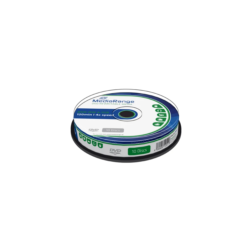 MEDIARANGE DVD-RW 4X CAKE (10) MR450