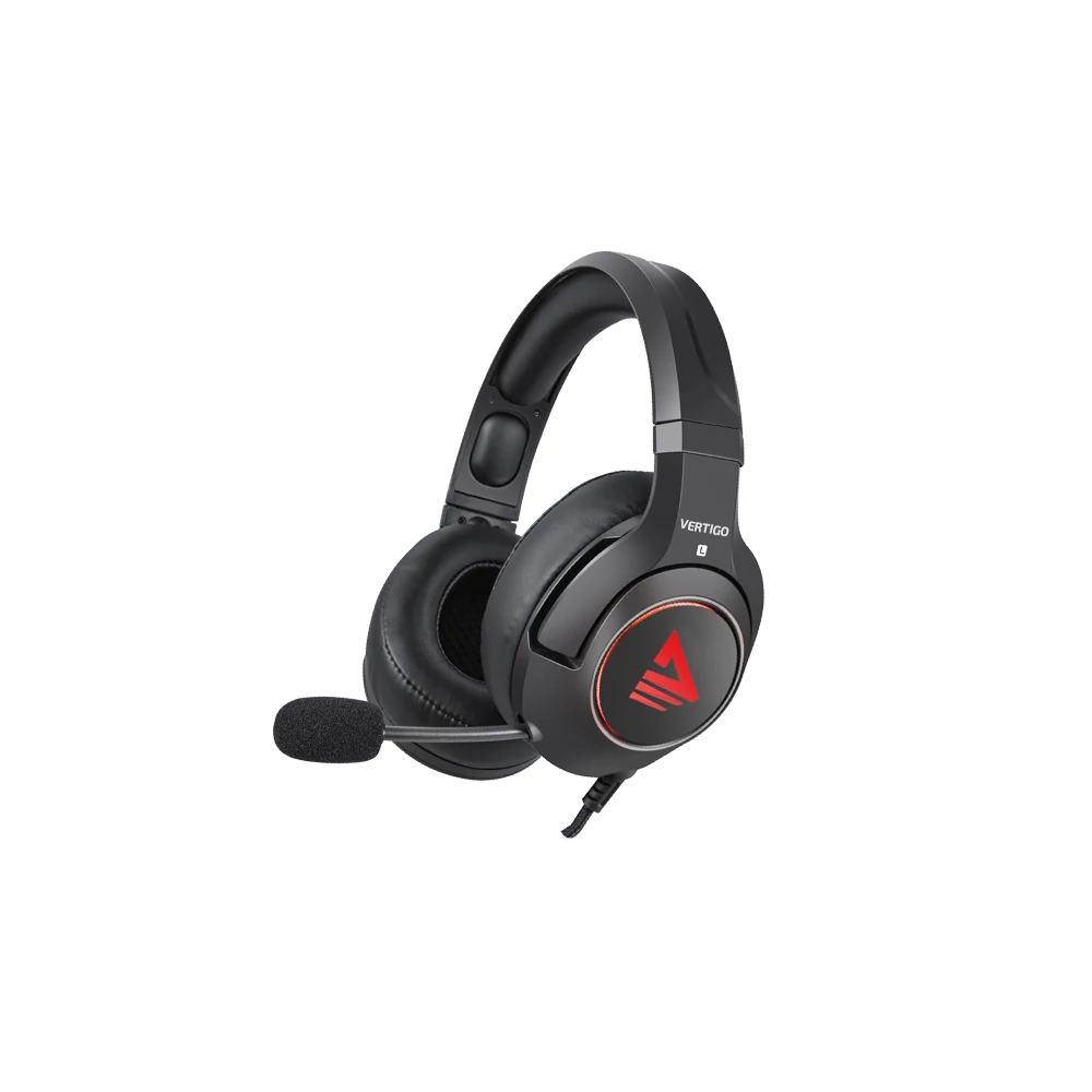 SAVIO VERTIGO 7.1 SURROUND GAMING FEJHALLGATÓ/HEADSET FEKETE/PIROS