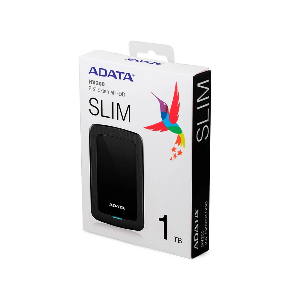 ADATA HV300 2,5 COL USB 3.1 KÜLSŐ MEREVLEMEZ 1TB FEKETE