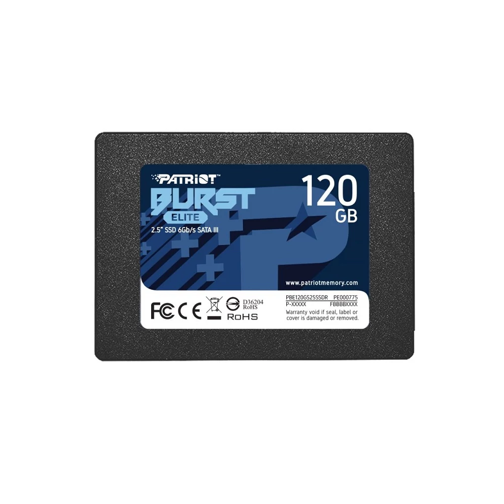 PATRIOT BURST ELITE 2,5 COL MÉRETÚ SATA III 450/320 MB/s 7mm SSD MEGHAJTÓ 120GB