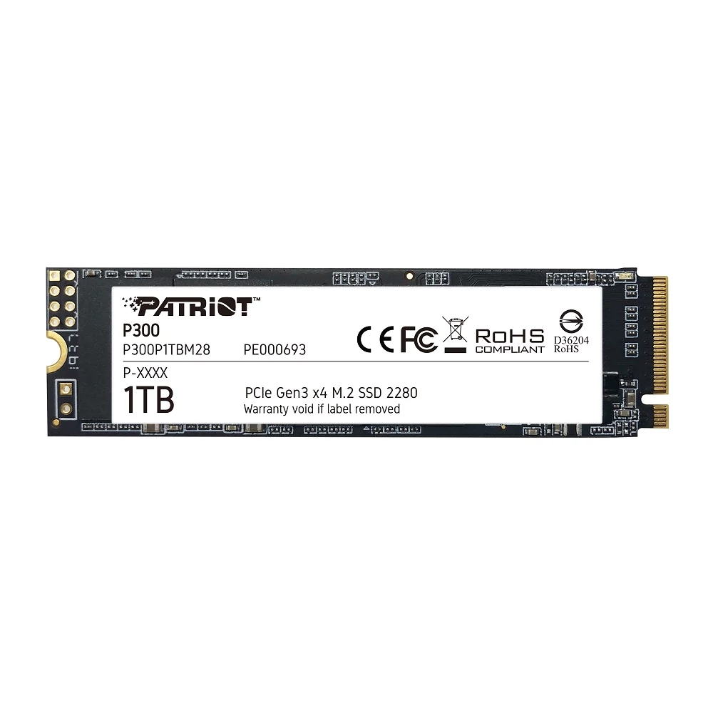 PATRIOT P300 M.2 2280 PCIe NVMe SSD MEGHAJTÓ 2100/1650 MB/s 1TB