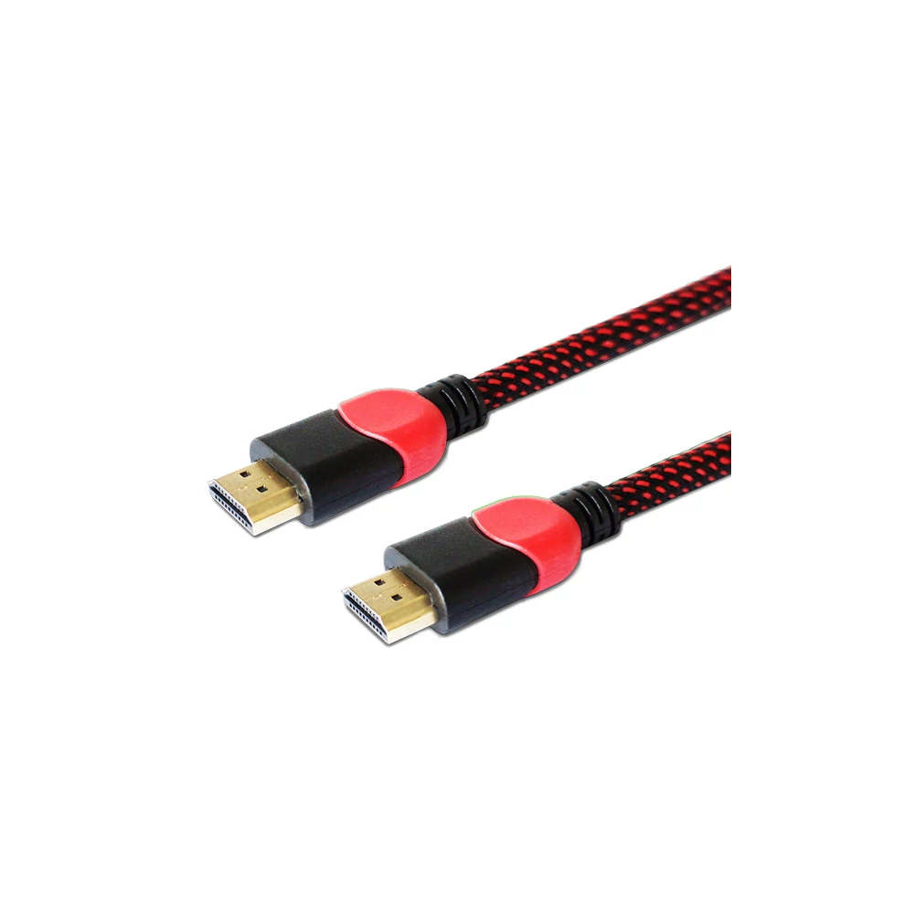 SAVIO GCL-04 GAMING FOR PC RÉZ HDMI-HDMI KÁBEL 2.0 ARANYOZOTT FONOTT NYLON PIROS/FEKETE 3m