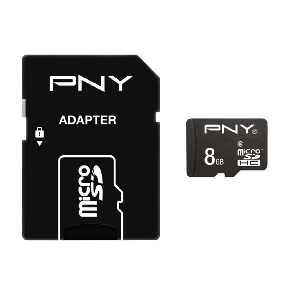 PNY MICRO SDHC 8GB + ADAPTER CLASS 10
