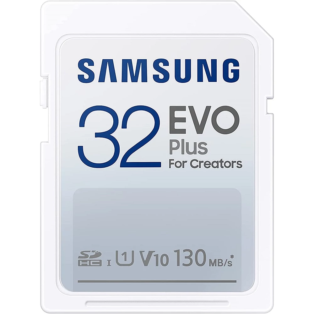 SAMSUNG EVO PLUS (2021) SDHC 32GB CLASS 10 UHS-I U1 V10 130 MB/s ADATÁTVITELI SEBESSÉG