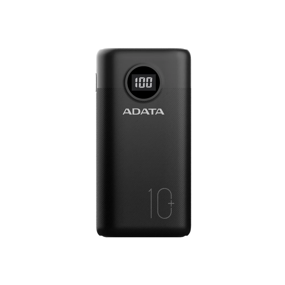 ADATA P10000QCD POWERBANK 10.000 mAh 18W QC 3.0/PD 3.0 FEKETE