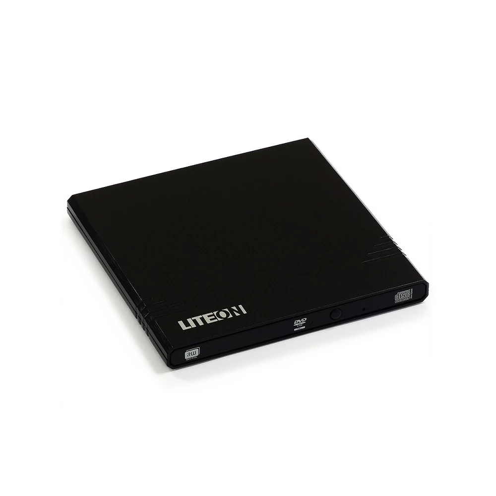 LITE-ON eBAU108 SLIM KÜLSŐ USB OPTIKAI MEGHAJTÓ CD/DVD ÍRÓ OLVASÓ FEKETE