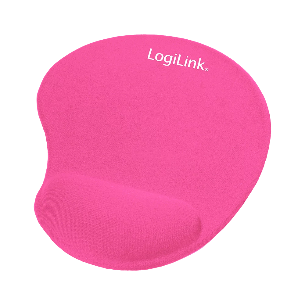 LOGILINK ID0027P ZSELÉS CSUKLÓTÁMASZOS EGÉRPAD PINK