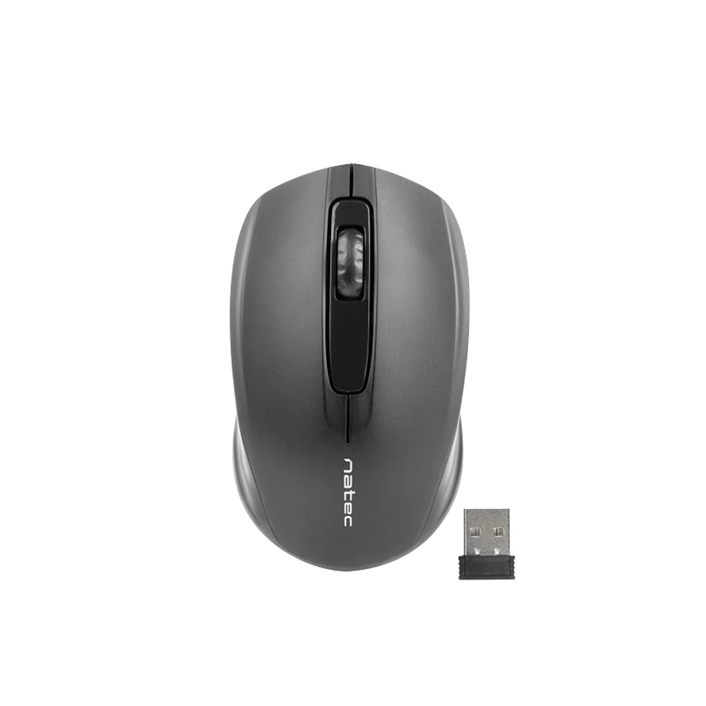 NATEC JAY NMY-0879 VEZETÉK NÉLKÜLI OPTIKAI EGÉR 2,4GHZ 1600DPI FEKETE