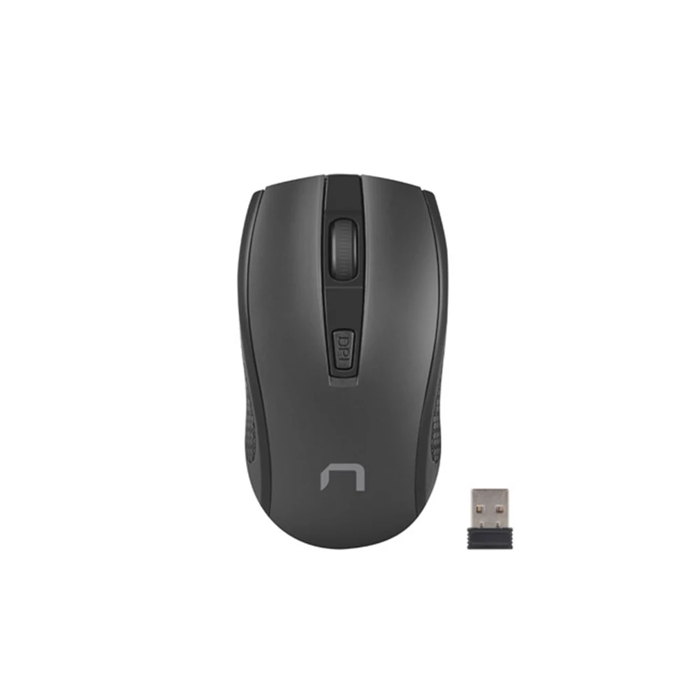 NATEC JAY 2 NMY-1799 VEZETÉK NÉLKÜLI OPTIKAI EGÉR 2,4GHZ 800-1200-1600DPI FEKETE