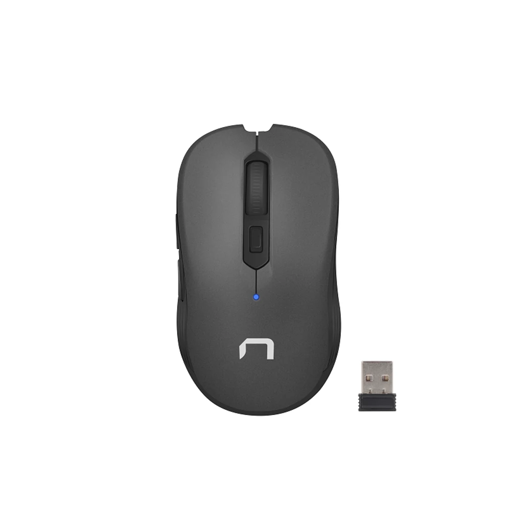 NATEC ROBIN NMY-0915 VEZETÉK NÉLKÜLI OPTIKAI EGÉR 2,4GHZ 1600DPI FEKETE