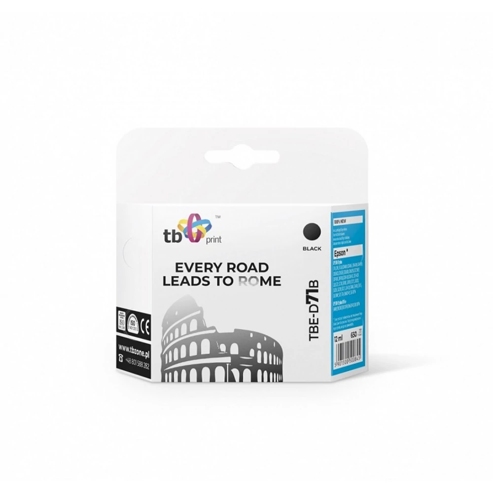 TB PRINT TBE-D71B EPSON T0711 FEKETE UTÁNGYÁRTOTT TINTAPATRON