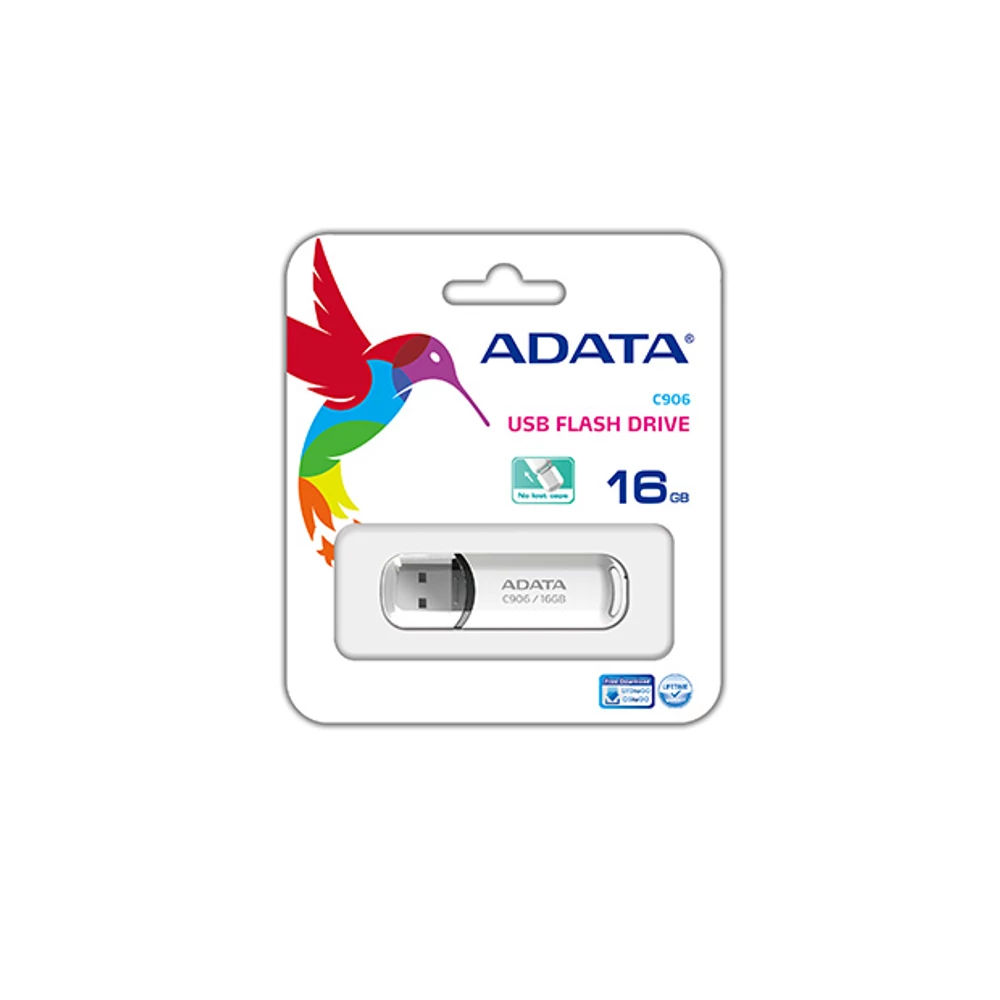 ADATA USB 2.0 PENDRIVE CLASSIC C906 16GB FEHÉR
