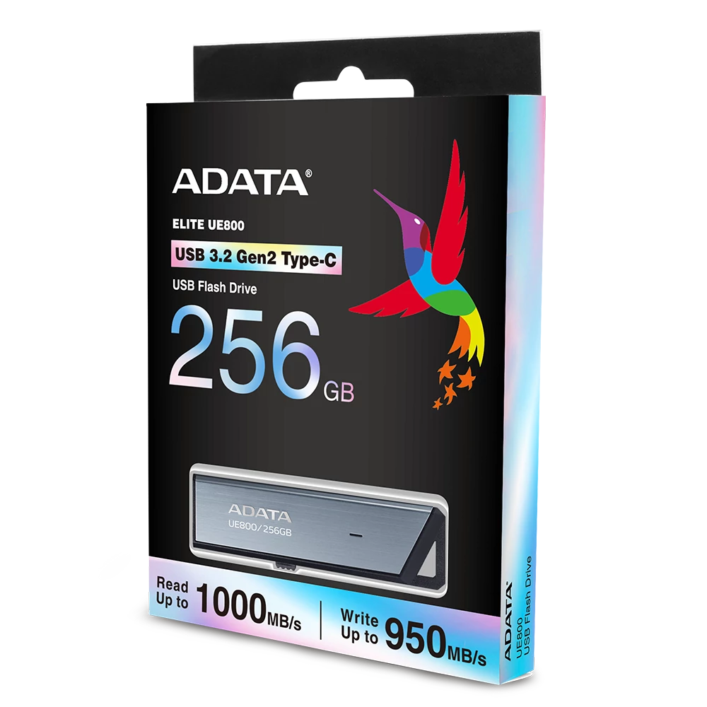 ADATA UE800 ELITE USB-C 3.2 GEN 2 FÉMHÁZAS PENDRIVE 256GB (1000/950 MB/s)