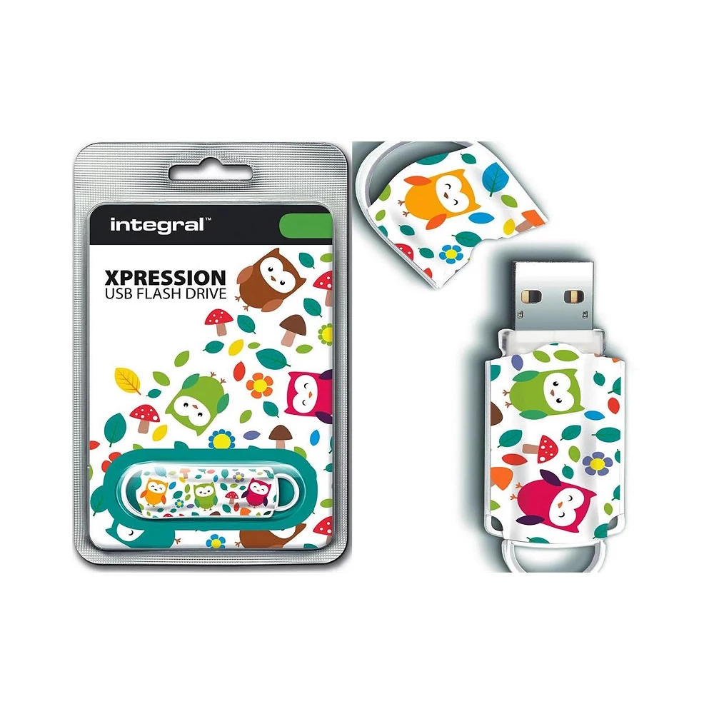 INTEGRAL USB 2.0 PENDRIVE XPRESSION OWLS 16GB