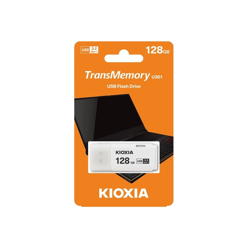 KIOXIA TRANSMEMORY U301 USB 3.2 GEN 1 PENDRIVE 128GB FEHÉR
