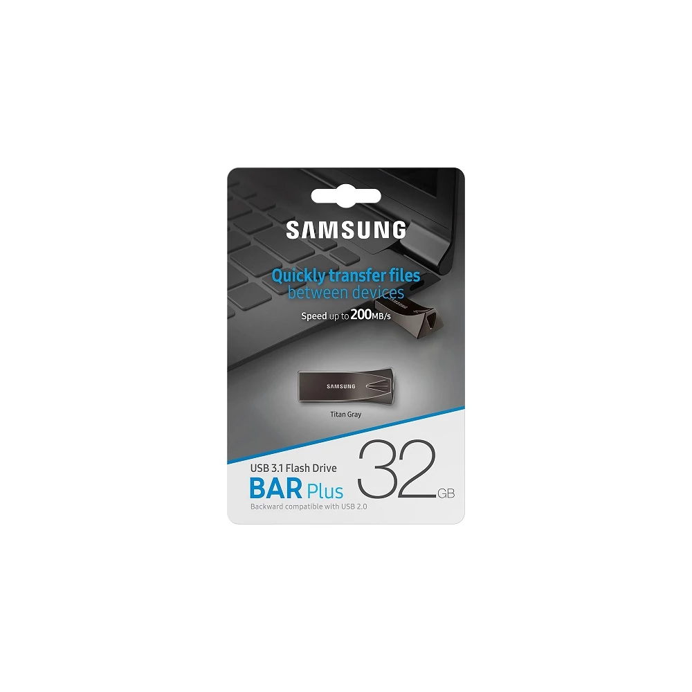 SAMSUNG BAR PLUS USB 3.1 PENDRIVE 32GB SZÜRKE
