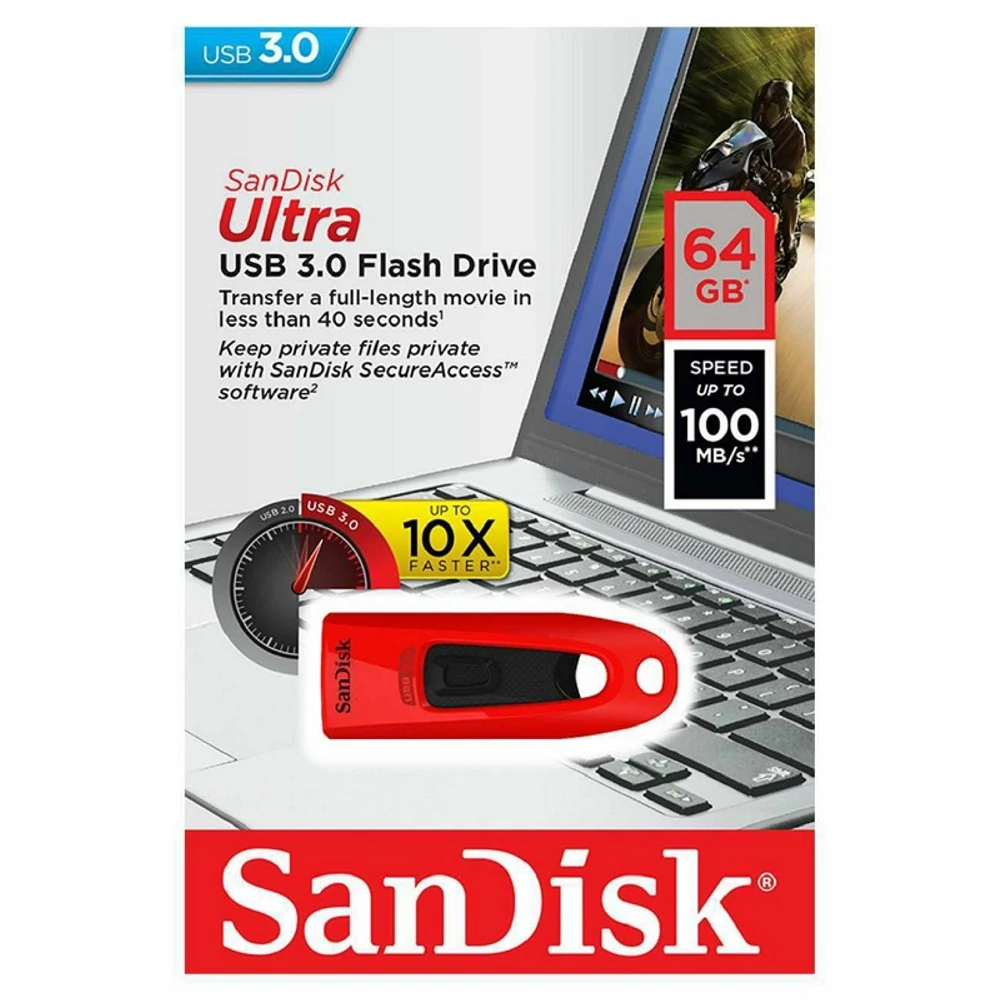 SANDISK USB 3.0 ULTRA PENDRIVE 64GB PIROS