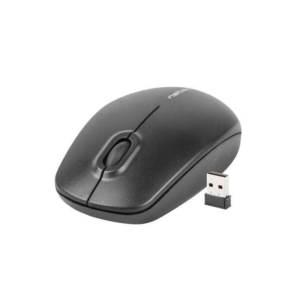 NATEC MERLIN VEZETÉK NÉLKÜLI OPTIKAI EGÉR 2,4GHZ 1600DPI FEKETE
