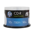Kép 2/2 - HP CD-R 52X FULL NYOMTATHATÓ CAKE (50)