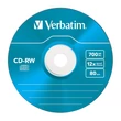 Kép 2/6 - VERBATIM CD-RW 12X COLOUR SLIM TOKBAN (5)