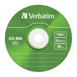 Kép 3/6 - VERBATIM CD-RW 12X COLOUR SLIM TOKBAN (5)