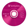Kép 5/6 - VERBATIM DVD+R 16X COLOUR SLIM TOKBAN (5)