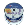 Kép 1/2 - VERBATIM DVD+R 8X DL LIFE SERIES NYOMTATHATÓ CAKE (50)
