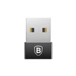 Kép 6/7 - BASEUS CATJQ-A01 EXQUISITE USB (APA) - USB TYPE-C (ANYA) ÁTALAKÍTÓ ADAPTER FEKETE