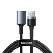 Kép 2/7 - BASEUS CADKLF-B0G CAFULE FONOTT SZÖVET USB 3.0 AM-AF HOSSZABBÍTÓ KÁBEL 1m SZÜRKE