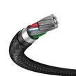 Kép 6/7 - BASEUS CADKLF-D0G CAFULE FONOTT SZÖVET USB 3.0/MICRO USB-B KÁBEL 1m SZÜRKE