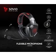 Kép 3/14 - SAVIO FORGE SZTEREÓ GAMING FEJHALLGATÓ/HEADSET FEKETE/PIROS