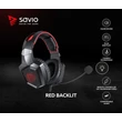 Kép 4/14 - SAVIO FORGE SZTEREÓ GAMING FEJHALLGATÓ/HEADSET FEKETE/PIROS