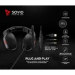 Kép 11/12 - SAVIO STRIKE SZTEREÓ GAMING FEJHALLGATÓ/HEADSET FEKETE/PIROS