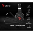 Kép 12/12 - SAVIO STRIKE SZTEREÓ GAMING FEJHALLGATÓ/HEADSET FEKETE/PIROS