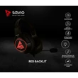 Kép 4/14 - SAVIO VERTIGO 7.1 SURROUND GAMING FEJHALLGATÓ/HEADSET FEKETE/PIROS