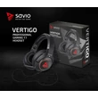 Kép 11/14 - SAVIO VERTIGO 7.1 SURROUND GAMING FEJHALLGATÓ/HEADSET FEKETE/PIROS
