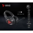 Kép 12/14 - SAVIO VERTIGO 7.1 SURROUND GAMING FEJHALLGATÓ/HEADSET FEKETE/PIROS