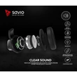 Kép 13/14 - SAVIO VERTIGO 7.1 SURROUND GAMING FEJHALLGATÓ/HEADSET FEKETE/PIROS