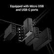 Kép 3/7 - GREEN CELL GRSETGC02 VITALCHARGER AA/AAA NI-MH AKKUMULÁTOR TÖLTŐ SZETT MICRO USB/USB-C BEMENETTEL 4DB AAA MÉRETŰ 800 mAh AKKUMULÁTORRAL