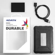 Kép 5/7 - ADATA ED600 2,5 COL USB 3.1 KÜLSŐ MEREVLEMEZ/SSD HÁZ FEKETE