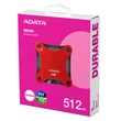 Kép 1/9 - ADATA SD620 USB 3.2 GEN 2 KÜLSŐ SSD MEGHAJTÓ 512GB PIROS